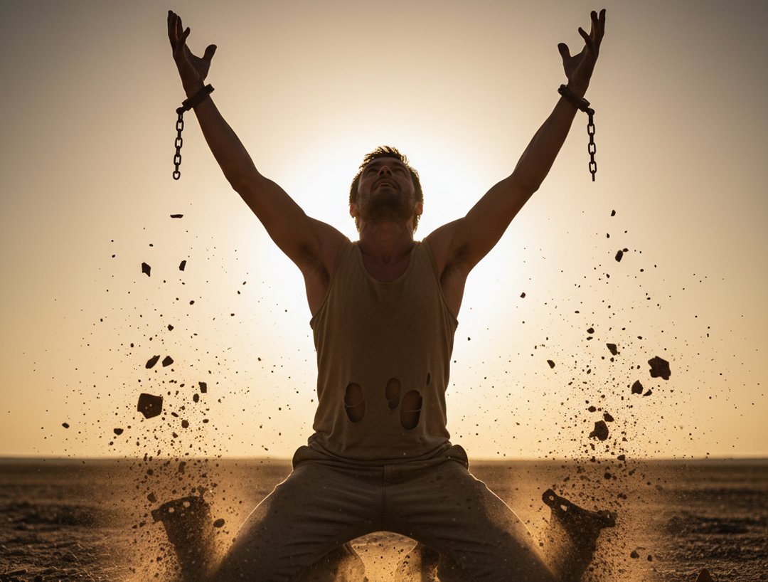 man-break-free-from-chains